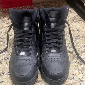 Nike Air Force Black High-Top Sneakers